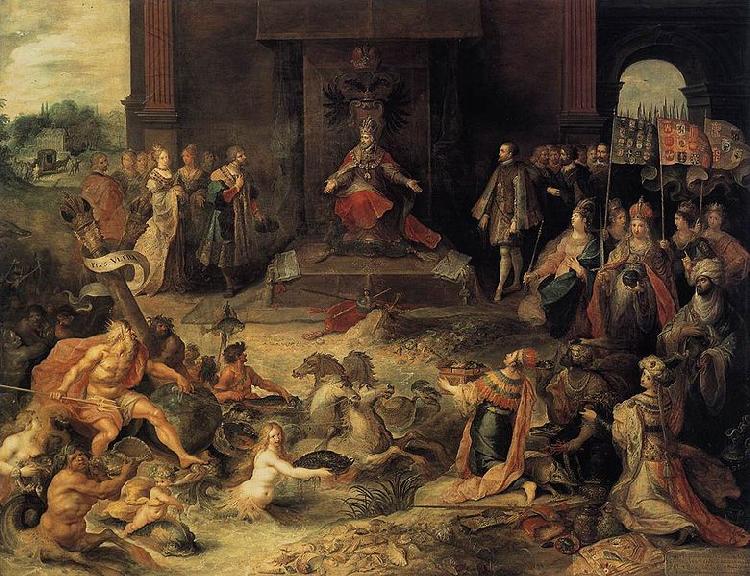 Frans Francken II Allegory on the Abdication of Emperor Charles V in Brussels France oil painting art